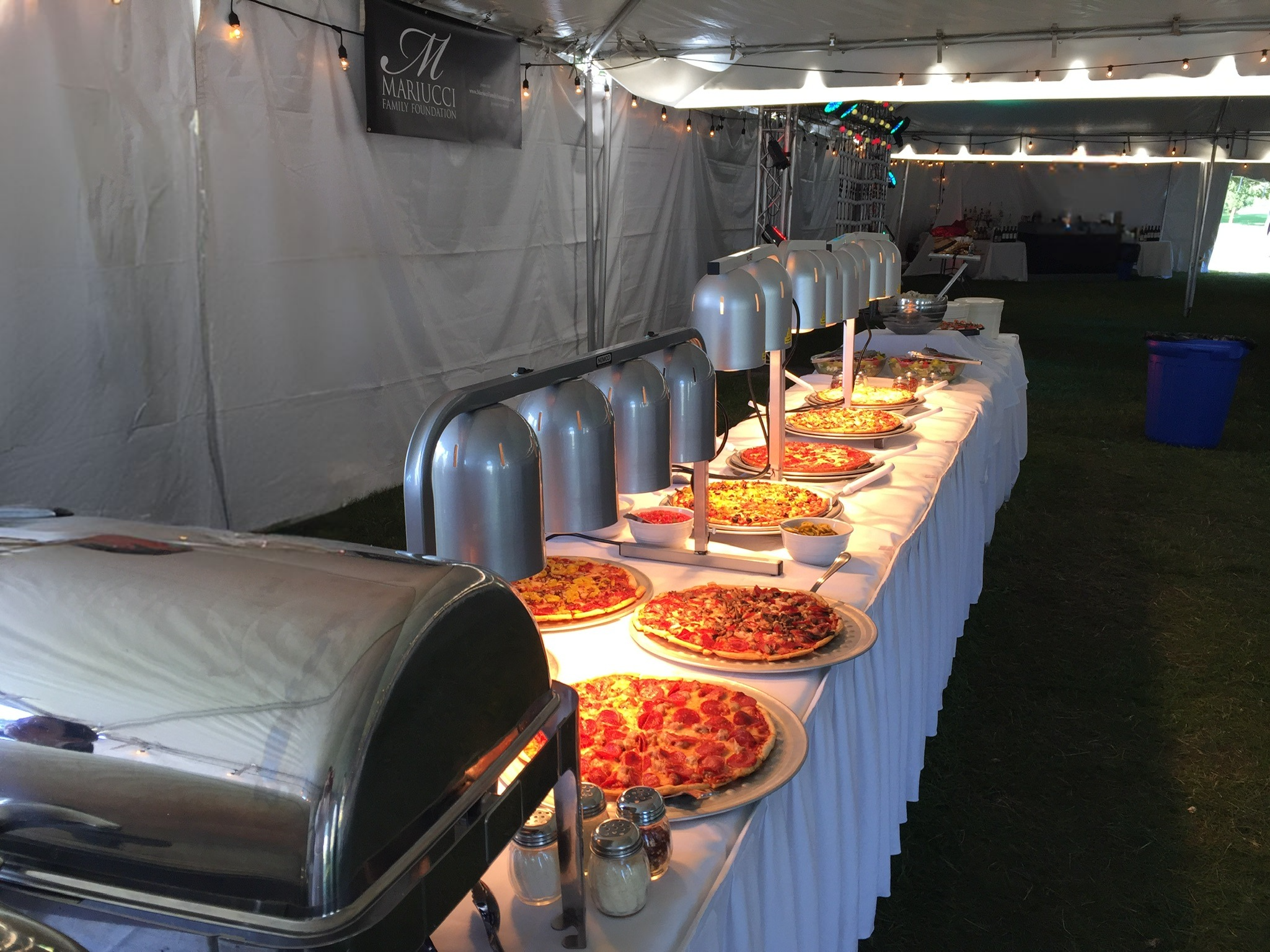 Vango's catering setup